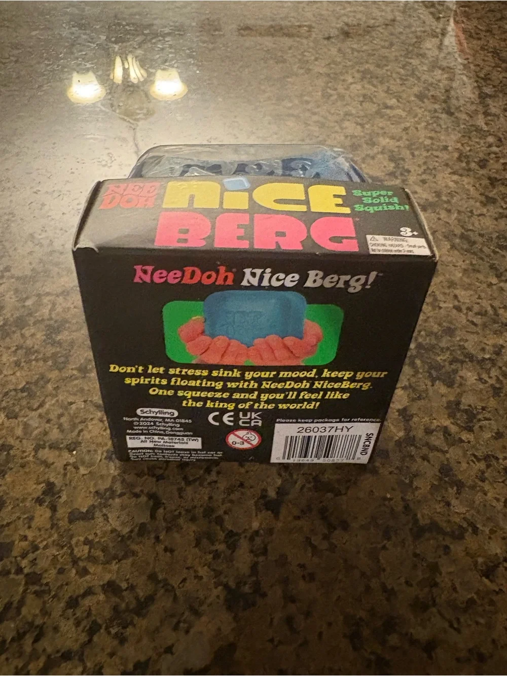 Dice Berg Super Solid Squish Toy - Blue